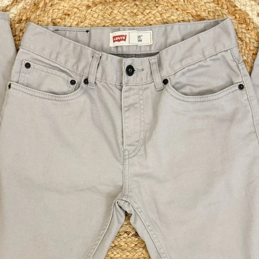 🌾 Levi's 511 Slim Gray Straight Jeans Classic Comfort LIKE NEW‎